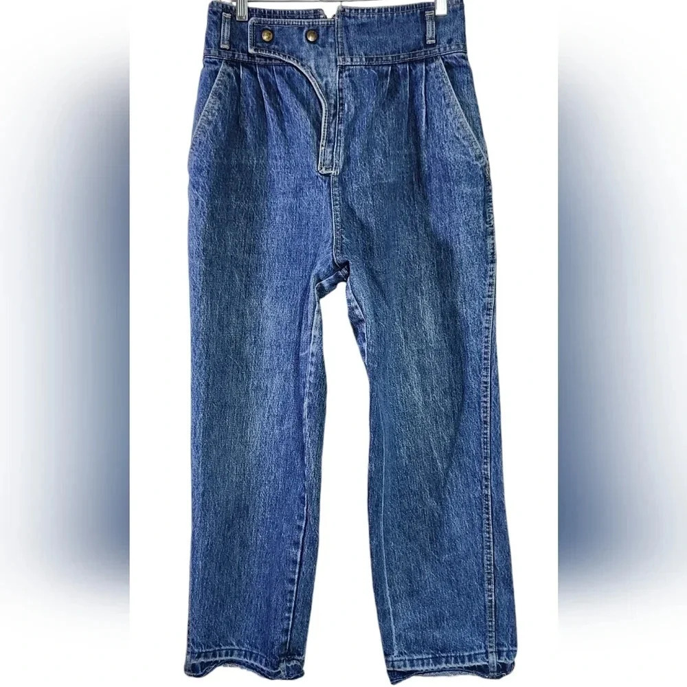 Vintage Bonjour High Waist Mom Jeans Pleated Front Denim Size 12 - Picture 2 of 9